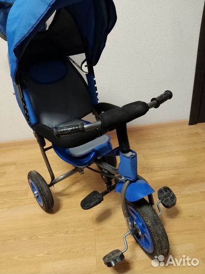 Детский велосипед с родительской ручкой и окном