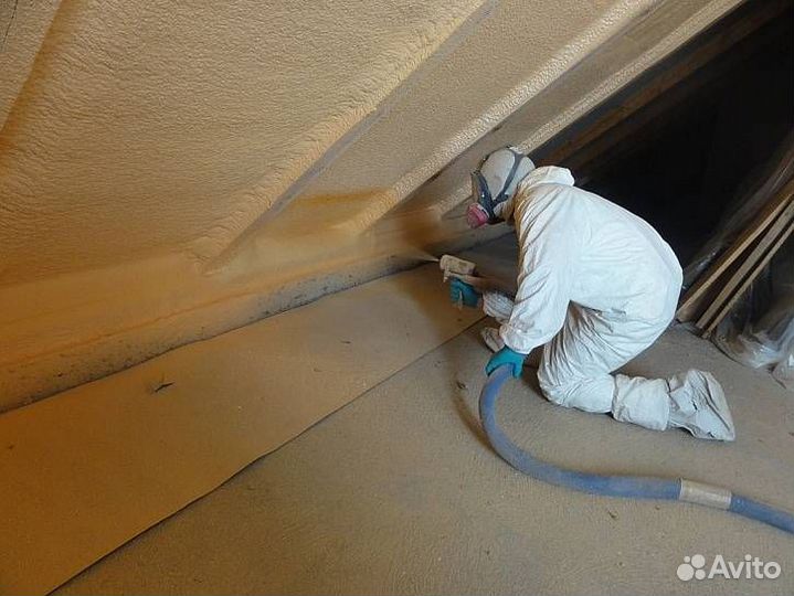 Утепление пенополиуретаном мансарды дома