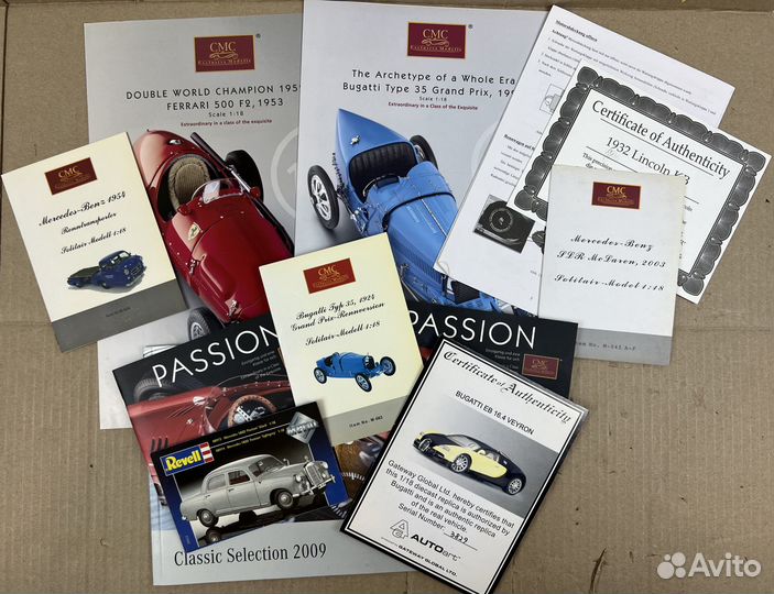Авто модели сертификаты и каталоги различные