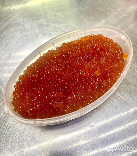 Красная икра горбуши и кеты