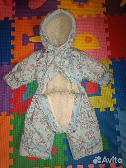 Детский зимний комбинезон трансформер на мальчика
