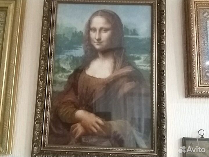 Мона лиза (счетный крест вышивка)