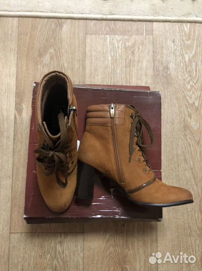 Новые Ботинки 100 кожа нубук