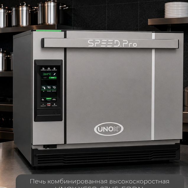 Печь комбинированная высокоско unox xesr-03HS-eddn