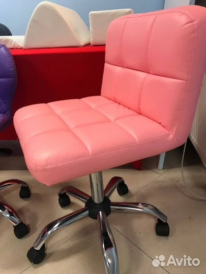 Стул Шашки розовый