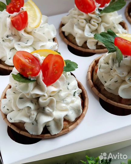 Маффины с форелью