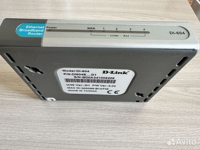 Роутер D-Link DI-604