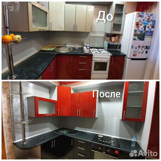 Ремонт кухонного гарнитура (Замена фасадов)