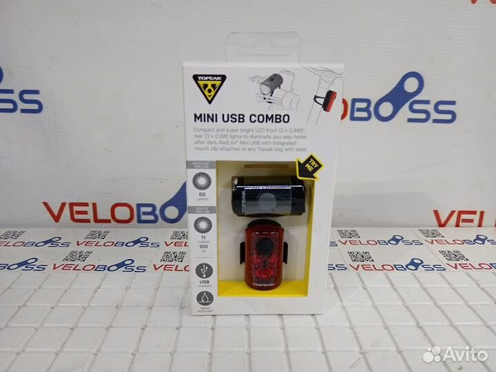 Комплект фонарей Topeak mini USB combo