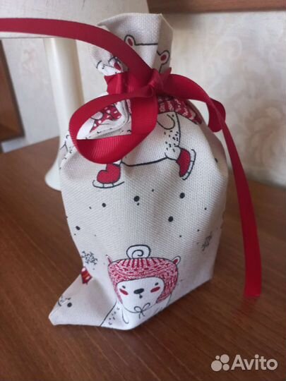 Новогдние мешочки для оформления подарков