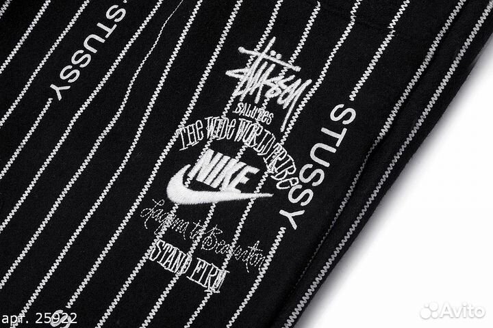 Штаны Nike swoosh X Stussy черные