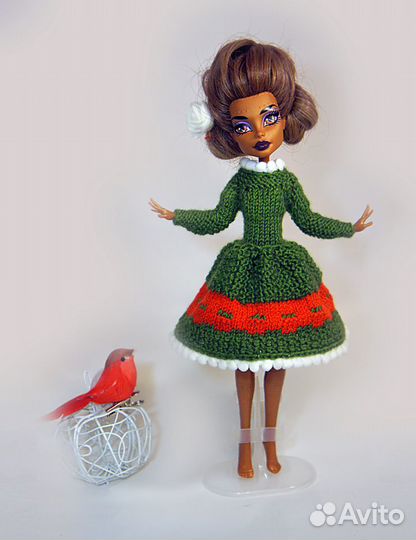 Одежда для куклы Монстер Хай новогоднее