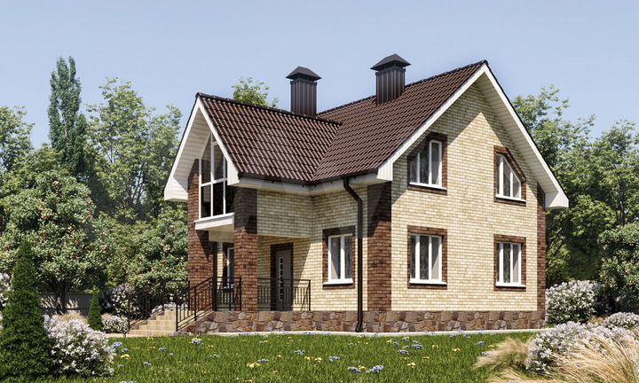 Коттедж 113,5 м² на участке 10 сот.