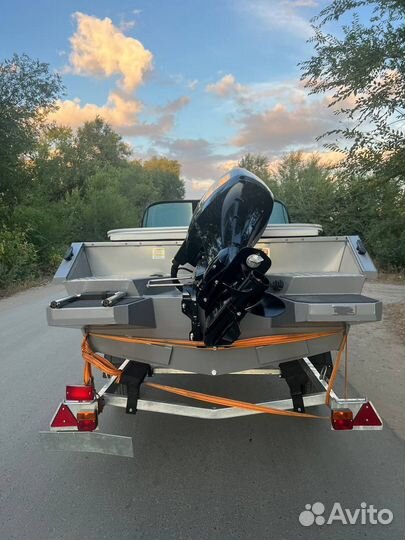 Volzhanka 46 suzuki DF60ATL с прицепом все новое