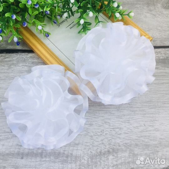 Банты белые в школу ручной работы