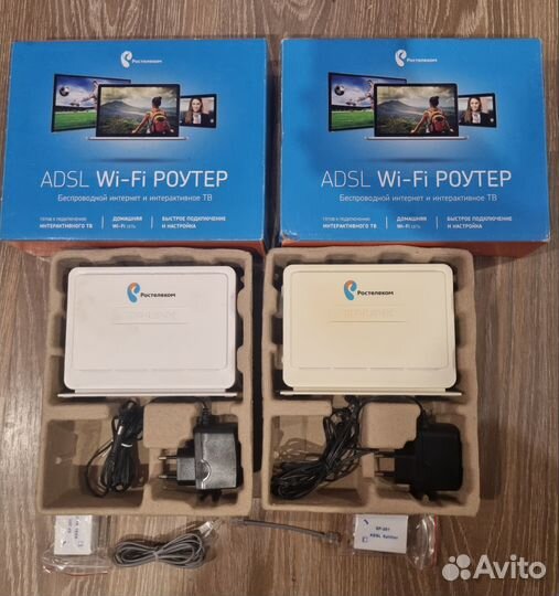 Adsl Wi-Fi роутер Ростелеком 2 шт