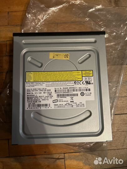 Dvd привод пишущий Sony nec optiarc CD