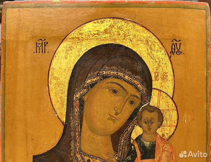 Икона Казанская Пресвятая Богородица Состояние Пис