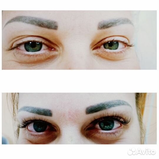 Ламинирование ресниц. Окрашевание