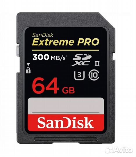 Карта памяти 64Gb UHS-II V90 SanDisk Extreme PRO