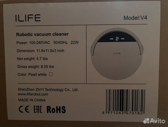 Робот пылесос ilife V4
