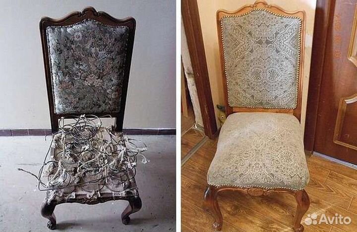 Реставрация перетяжка стульев