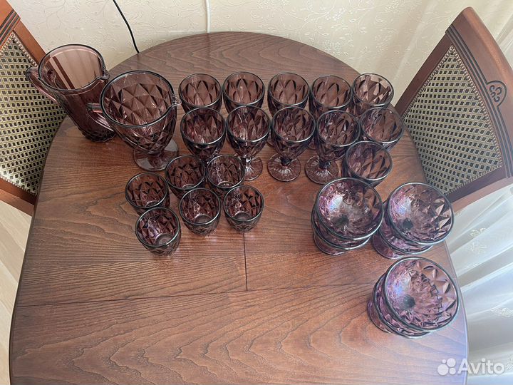 Бокалы графин креманки