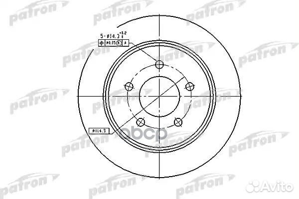 Диск тормозной задн chrysler: Town & Country -0