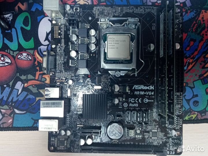 I3-4170+h81m-vg4+16gb