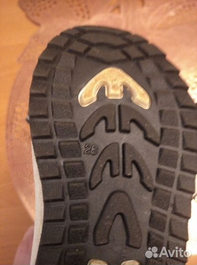 Сапоги дутики детские 28