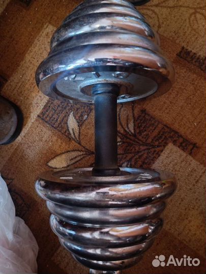 Гантели разборные хром