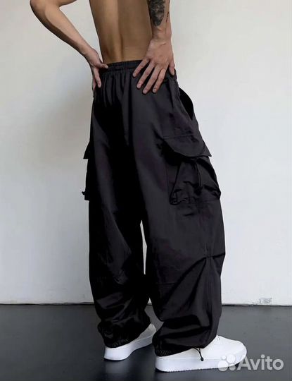Брюки карго парашюты оверсайз y2k