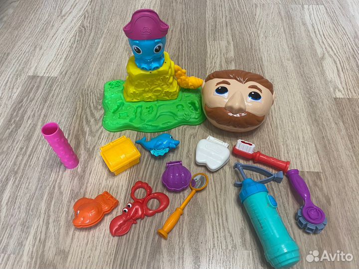 Набор для лепки Play doh (зубастик, осьминог)