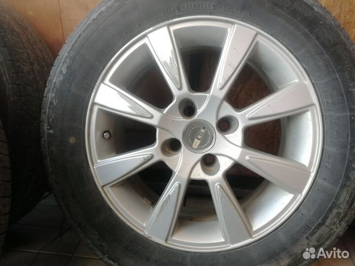 Диски литые р 15 4 на 100 с резиной