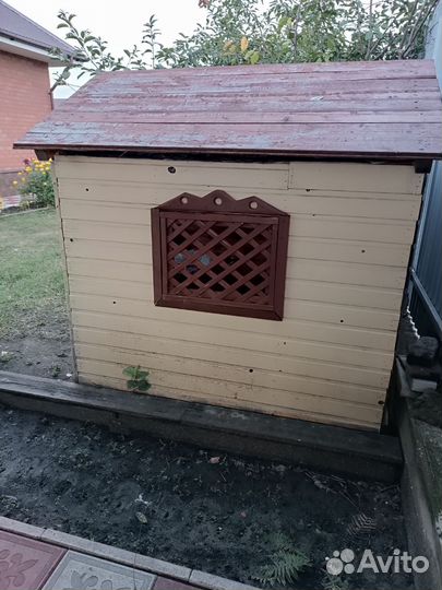 Детский деревянный домик игровой