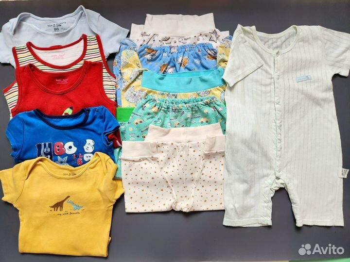 Боди, ползунки, песочник 80-86