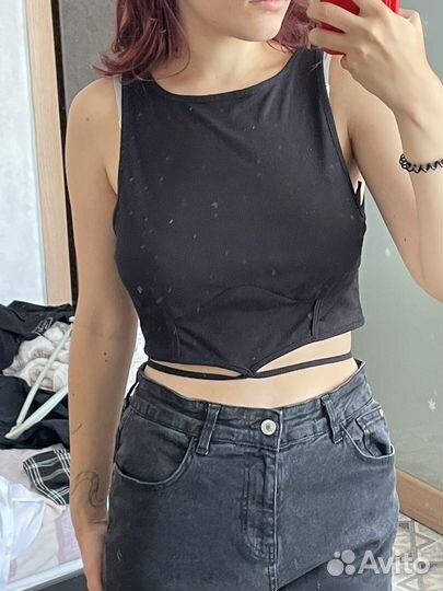Топ женский черный