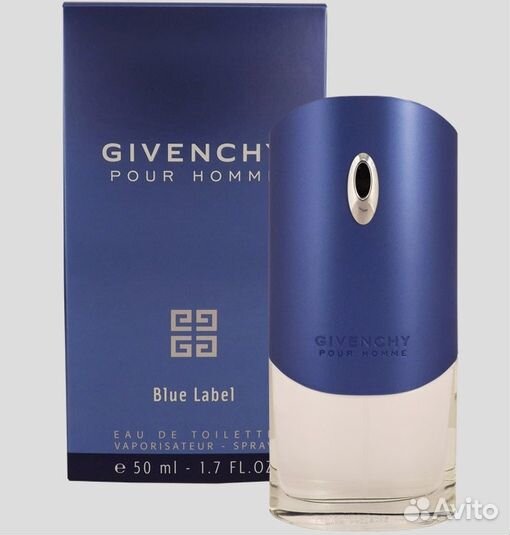 Givenchy Pour Homme Blue Label мужской 60 мл (Duty