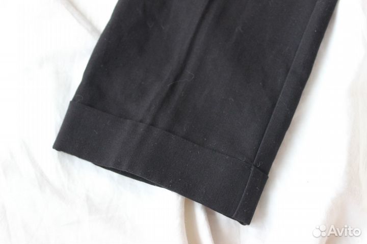 Брюки зауженные черные New Look