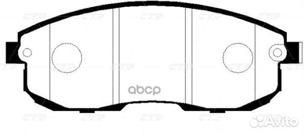 Колодки тормозные передние GK0979 CTR