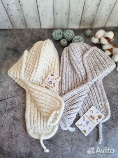 Шапка ушанка и снуд