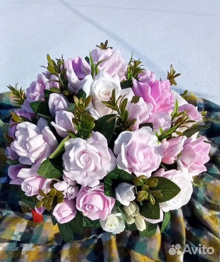 Букет из мыльной основы