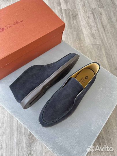 Лоферы мужские Loro Piana черные