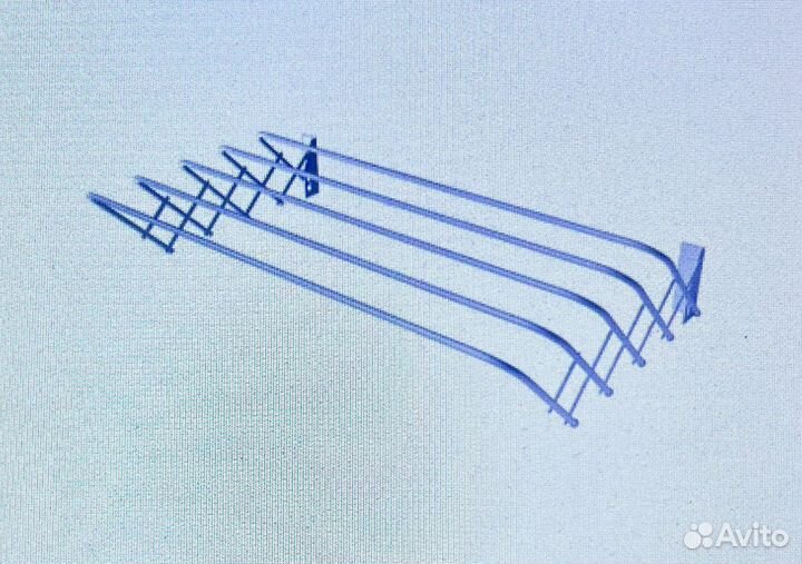 Сушилка настенно-потолочная раздвижная 0,6 м