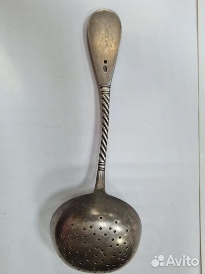 Дореволюционное ситечко, серебро 84 пробы