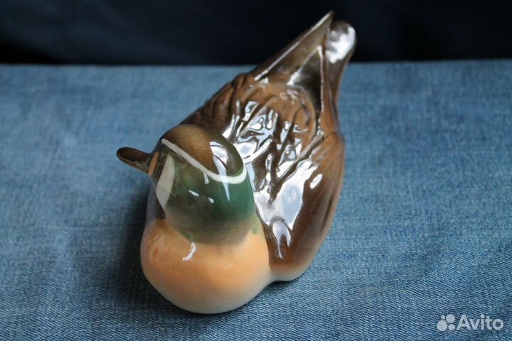 Фарфоровая статуэтка. Утка. лфз
