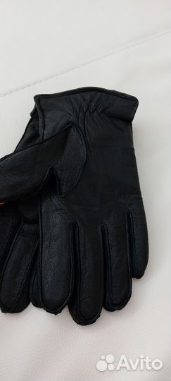 Перчатки мужские оленья кожа натур-й мех цигейка
