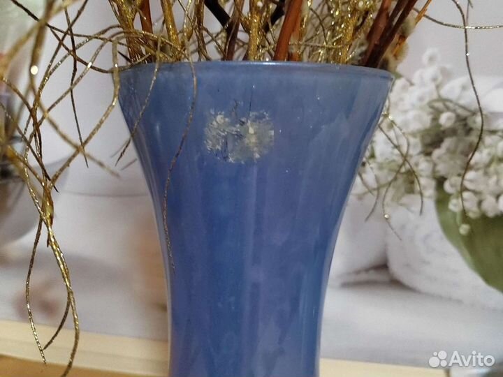 Ваза для цветов цветное стекло