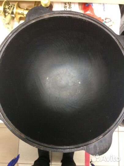 Чугунный казан 8 литров с крышкой