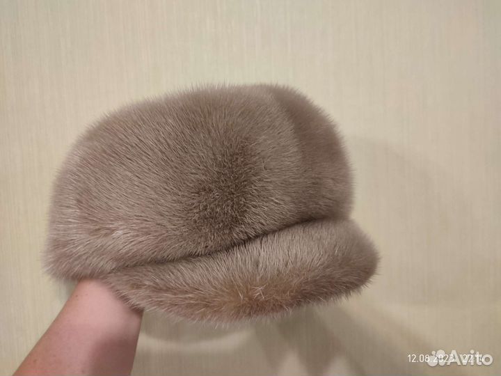 Берет шапка норковая новая
